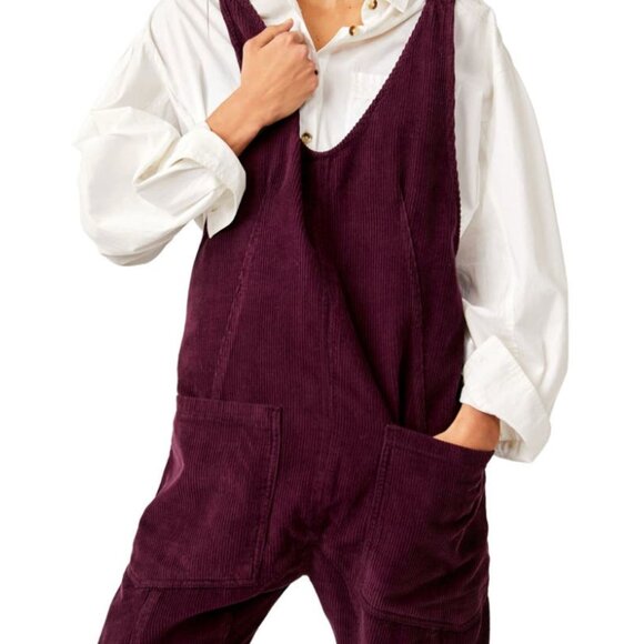 Free People High Roller Cord Jumpsuit - NWOT - Picture 2 of 6